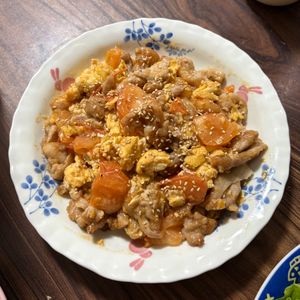ぽんえりの作ってみた!投稿(【豚肉とトマたまスタミナ炒め】中華風♡生姜にんにく香る♬︎)
