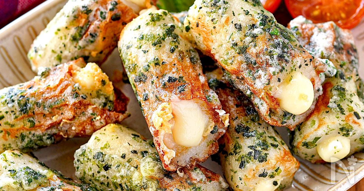 【ちくわチーズの磯辺揚げ】パクパクおつまみ♪お弁当あと1品に
