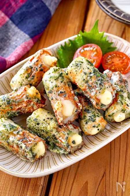 ちくわとチーズの磯辺揚げ