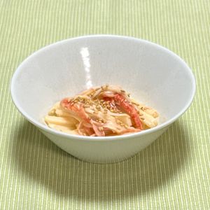 キャピタンの作ってみた!投稿(【病みつき確定】大根とカニカマのコチュマヨサラダ)