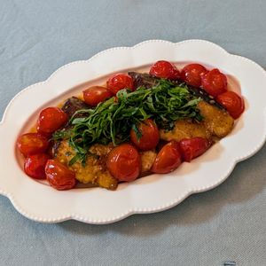 𝔂𝓾𝓶𝓲🍓の作ってみた!投稿(ぶりのにんにく旨ぽんプチトマトだれ)