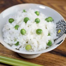■美味しすぎる！グリンピースごはん♪■
