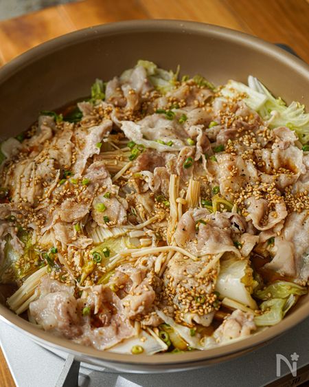 白菜と豚しゃぶのうまだれ