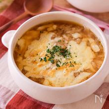 【生パン粉でオニオングラタンスープ】生パン粉の使い道広がる♪