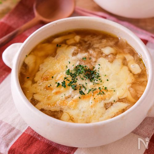 【生パン粉でオニオングラタンスープ】生パン粉の使い道広がる♪