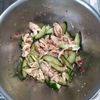 KUMIKOの作ってみた!投稿(【茹で鶏ときゅうりの梅肉わさび和え】さっぱり夏レシピ♡)