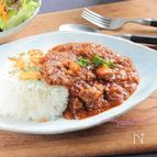 絶品!牛すじと玉ねぎの手抜きカレー§圧力鍋でとろウマ牛すじ
