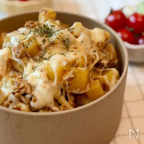 10分で完成！【じゃがカレーチーズ丼】