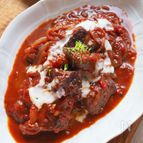 記念日に♪彼が喜ぶ牛肉の赤ワイン煮込み
