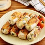 おつまみに♪ちくわの大葉チーズ肉詰め