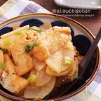 しみしみで美味しい♡大根と油揚げで韓国風おでん♡