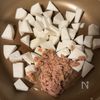 お肉無しでも満足感あり
かぶとツナのマカロニグラタンの工程2