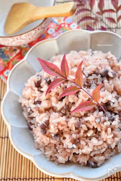 簡単♡悶絶♡もち米不要♡切り餅+お米deお赤飯♡