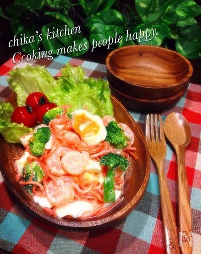 ボウルで食べたい♪エビとブロッコリーのデリ風サラダ♡
