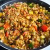 【夏野菜キーマカレー】5分の煮込み、水分は野菜のみの工程4