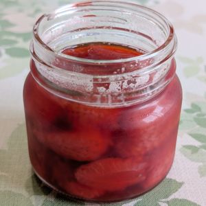 オコの作ってみた!投稿(レンジで約3分！砂糖不使用！【低糖質いちごソース】)