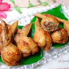 ぷっくり～ ✿鶏手羽のエスニック肉詰め揚げ