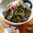 舞茸と牛肉の甘辛煮