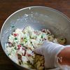 たこと豆腐のもちもち焼きの工程3