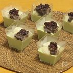 豆腐白玉と豆乳抹茶プリン