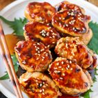 包丁不要＆手で丸めない！大葉たっぷり♪つくねの照り焼き