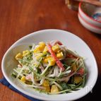 シャキシャキ＆カラフル！水菜のコールスロー