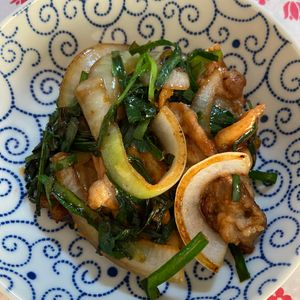 万福の作ってみた!投稿(ワンパン10分！【豚こま肉とにらの旨ダレ炒め】ご飯すすむ♩)