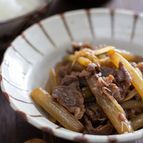 ふきと牛肉の炒め煮