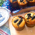 ホットケーキミックスで簡単♡オレオとビターチョコのマフィン