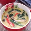 ほうれん草ときのこのとろみ豆乳味噌スープ♩包丁不要!即席5分