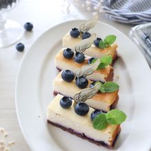 脂質控えめ!ブルーベリーチーズケーキバー