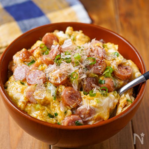 【子供大絶賛‼︎背徳の♡ういたまねぎチーズ丼】5分レシピ