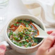 包まない、焼かない、ごはんが止まらない！ほぼ餃子風スープ