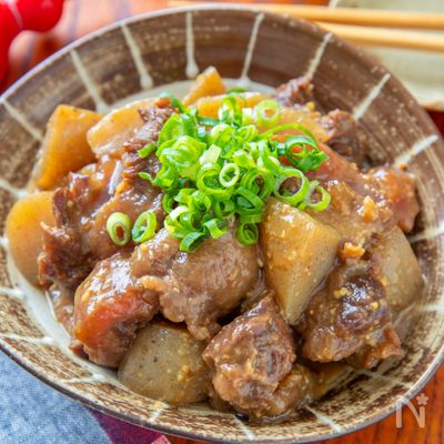 【基本のどて焼き(牛すじ煮込み)】味染み込み!お肉トロトロ!