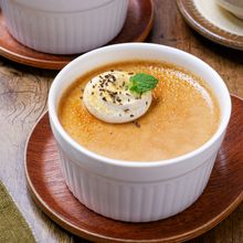 【ほうじ茶プリン】蒸し焼きでなめらか♪とろける和スイーツ♡