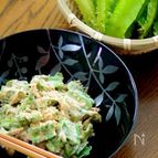 四角豆とツナの練り胡麻和え