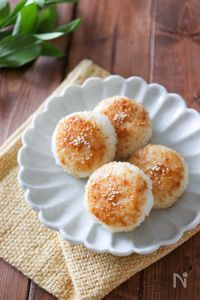 フライパンで簡単♪五平餅風焼きおにぎり！こどもおやつにも