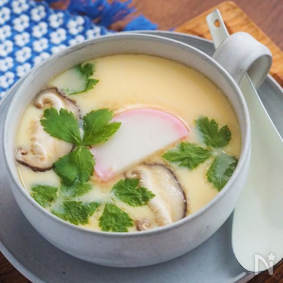 【失敗なし＆蒸し器不要】マグとフライパンで♪基本の茶わん蒸し