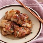 ポリ袋でもんで焼くだけ＊鶏の梅マヨ照り焼き♡