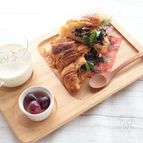 ひじきと水菜の和風クロワッサンサンド