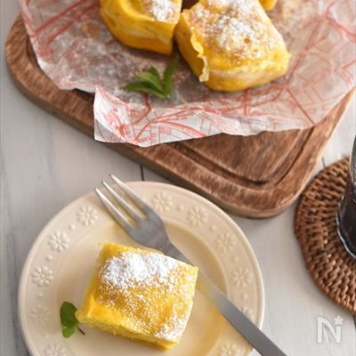 余ったかぼちゃの煮物で♪レンチンかぼちゃケーキ