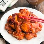 こってりダレでご飯が進む！サツマイモ入りヤンニョムチキン