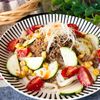 電子レンジで完結!【夏野菜のジャージャー麺風冷やしうどん】の工程4