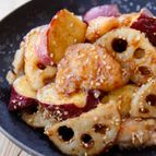 【簡単なのに絶品♪鶏肉と根菜の甘酢炒め】野菜たっぷりおかず