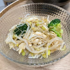 Natsukoの作ってみた!投稿(【ささみブロッコリーもやしの油淋だれ和え】副菜におつまみに)