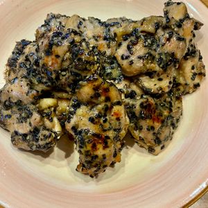 くだもの大好き🧡の作ってみた!投稿(ゴマ風味が香ばしい！揚げない鶏の唐揚げ☆)