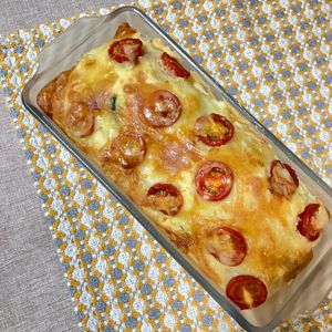 はにわの作ってみた!投稿(春野菜のケークサレ【小麦粉不使用。米粉でもっちり】)