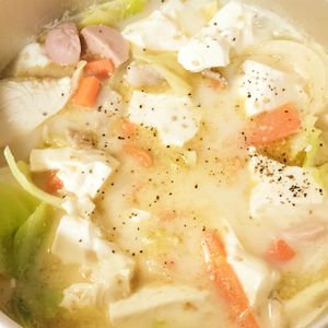 しゃきぴよラブの作ってみた!投稿(食べ過ぎのリセットに♪男子も喜ぶ『ちゃんぽん風おかずスープ』)