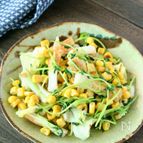 シャキシャキの豆苗が美味しいです！キャベツと豆苗の中華炒め