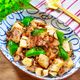 豚肉と豆腐の塩昆布チャンプルー